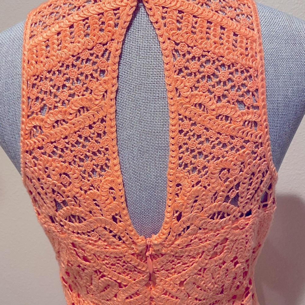 Lilly Pulitzer Orange Sheath Halter Mini Dress - Picture 7 of 8